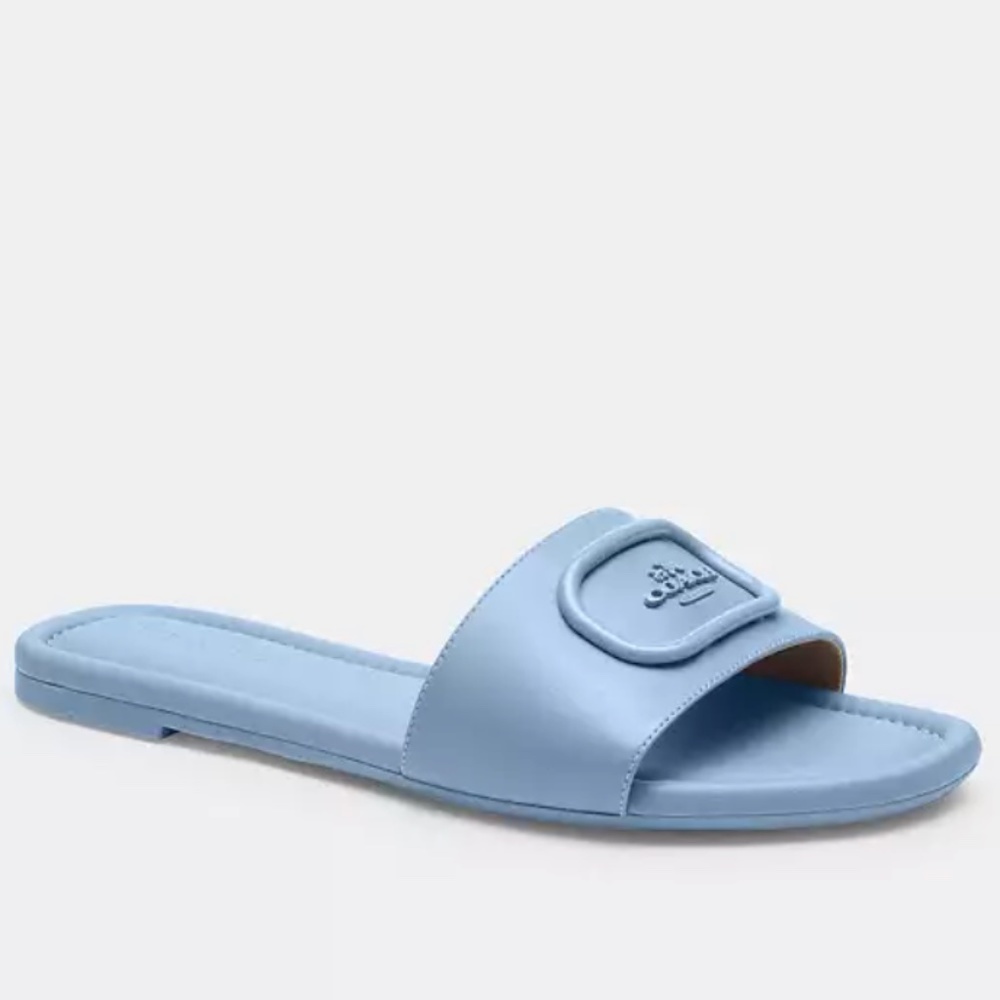 New💙Coach Baby Blue Evy Sandal
